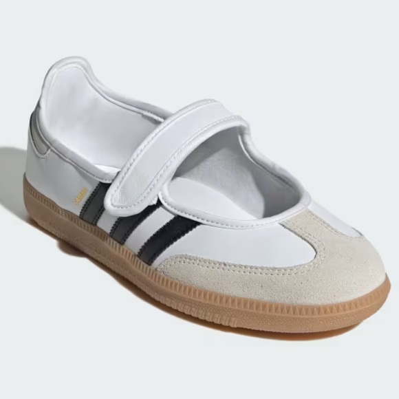 adidas Samba Mary Jane Cloud White / Alumina / Core Black - Picture 1 of 8
